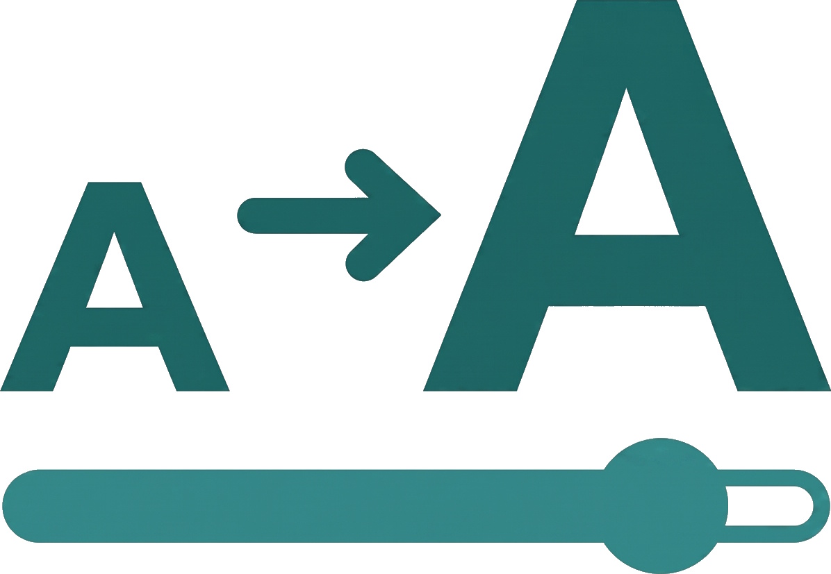 Continuous Font Scaling