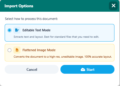 import Microsoft Publisher and Word files