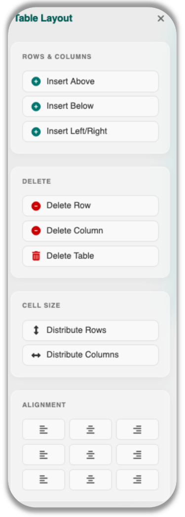 Layout Sidebar