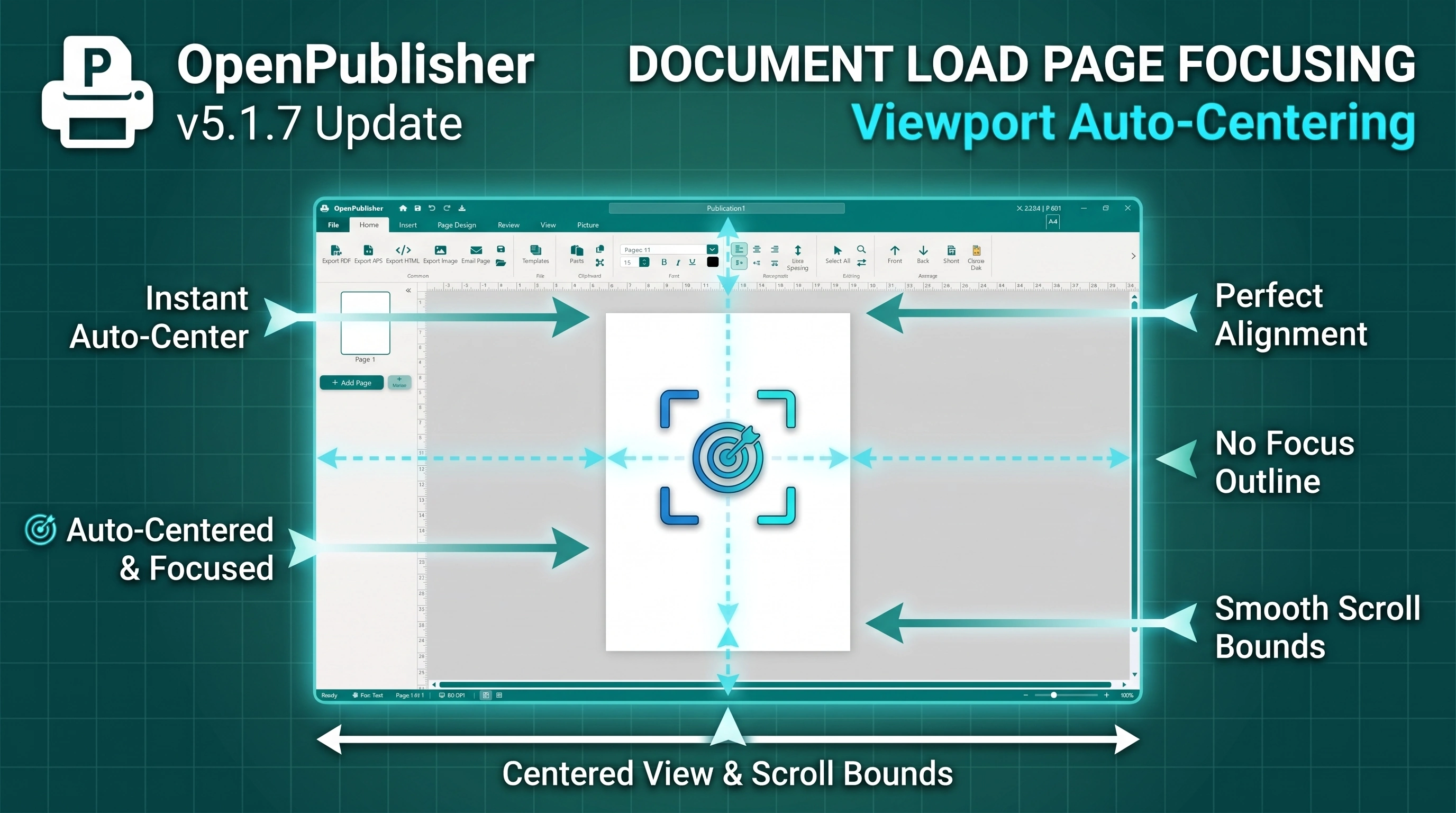 op DocumentLoadPageFocusingViewpointAutoCentering